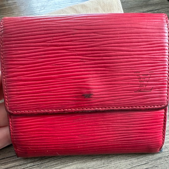 LV BUNDLE Epi red key holder and Elise wallet and dust bag  Authentic - Picture 3 of 15